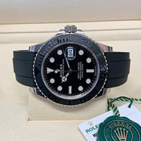 Yacht-Master 42 mm Oro blanco Oysterflex esfera negra